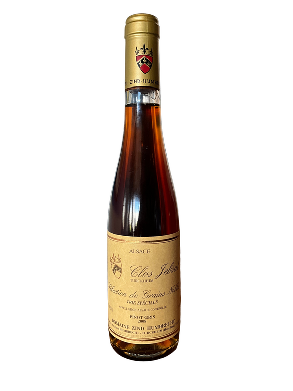 DOMAINE ZIND HUMBRECHT PINOT GRIS CLOS JEBSAL SELECTION DE GRAINS NOBLES 2008
