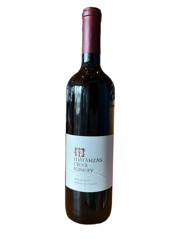 MATANZAS CREEK WINERY ALEXANDER VALLEY MERLOT 2021