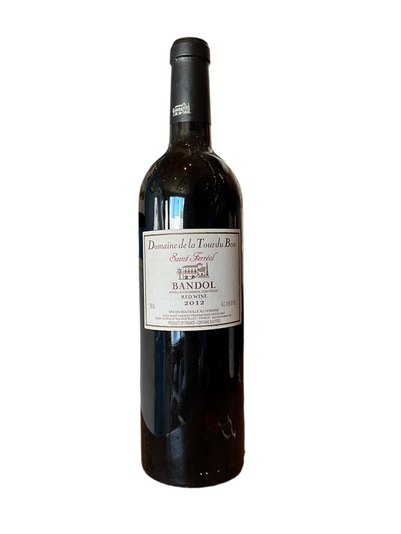 DOMAINE DE LA TOUR DU BON BANDOL ROUGE SAINT FERREOL 2012