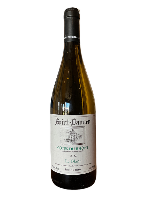 DOMAINE SAINT DAMIEN COTES DU RHONE LE BLANC 2022