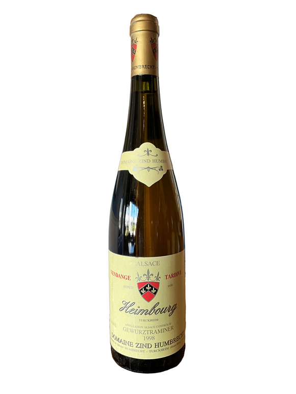 DOMAINE ZIND HUMBRECHT GOLDERT VENDANGE TARDIVE 1998