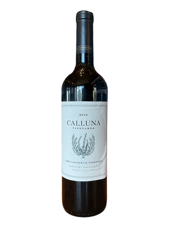 CALLUNA VINEYARDS THE COLONEL'S VINEYARD CABERNET SAUVIGNON 2018
