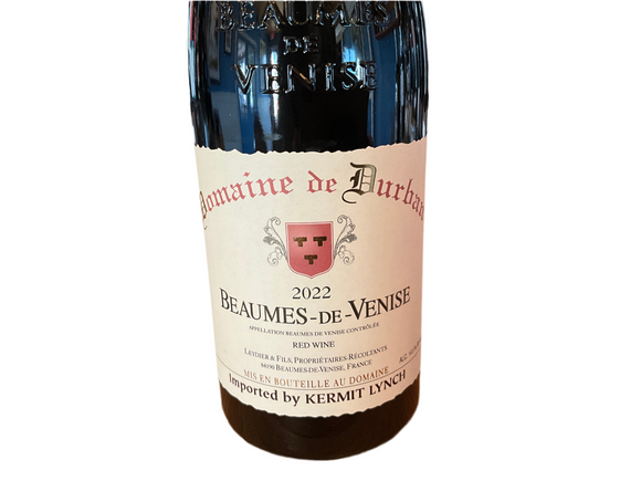 DOMAINE DE DURBAN BEAUMES DE VENISE ROUGE 2022