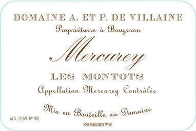 DOMAINE A & P DE VILLAINE LES MONTOTS 2017