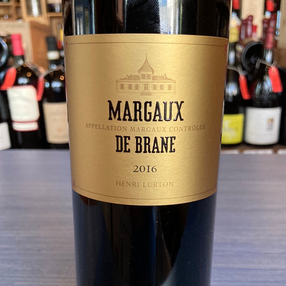 CHATEAU BRANE CANTENAC MARGAUX DE BRANE 2016