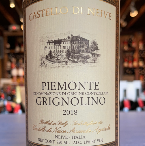 CASTELLO DI NEIVE PIEMONTE GRIGNOLINO 2018