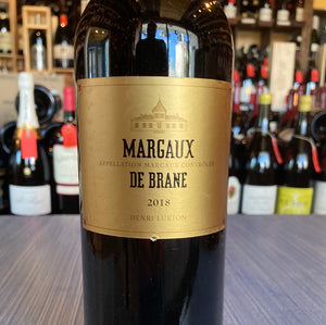 CHATEAU BRANE CANTENAC MARGAUX DE BRANE 2018