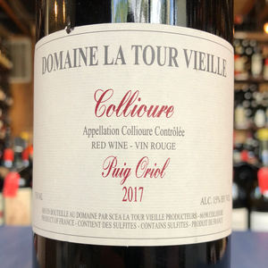 DOMAINE LA TOUR VIEILLE COLLIOURE PUIG ORIOL 2017