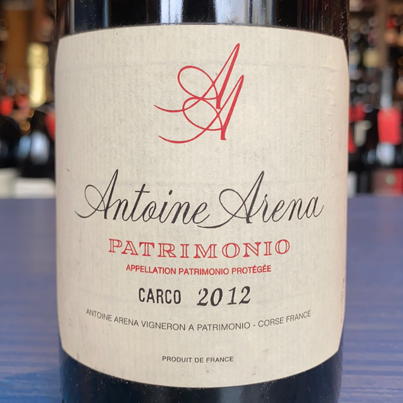 DOMAINE ANTOINE ARENA PATRIMONIO CARCO ROUGE 2012