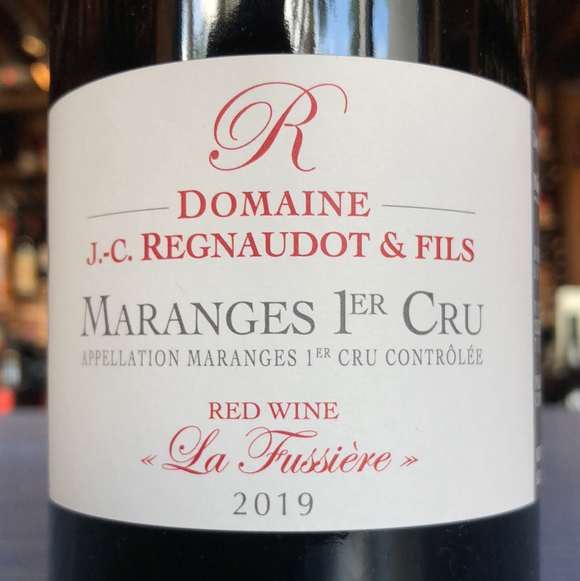 DOMAINE JEAN CLAUDE REGNAUDOT & FILS MARANGES 1ER CRU LA FUSSIERE 2019