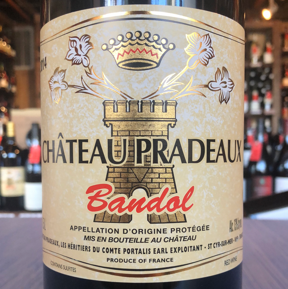 CHATEAU PRADEAUX BANDOL ROUGE 2014 1.5 L