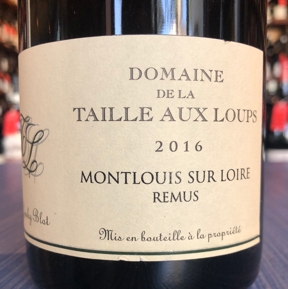 DOMAINE DE LA TAILLE AUX LOUPS MONTLOUIS SUR LOIRE JACKY BLOT REMUS 2016