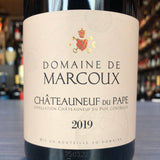 DOMAINE DE MARCOUX CHATEAUNEUF DU PAPE ROUGE 2019