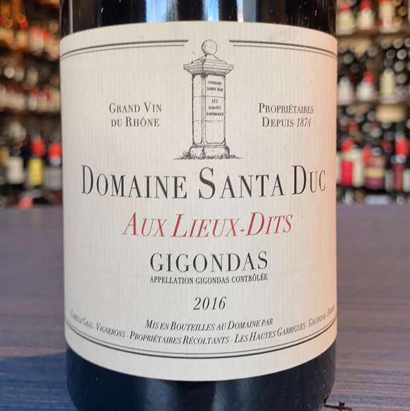 DOMAINE SANTA DUC GIGONDAS AUX LIEUX DITS 2017